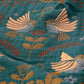 Shaani Floral & Bird Reversible Cotton Throw Blanket — Soft Cozy Sofa & Bed Cover