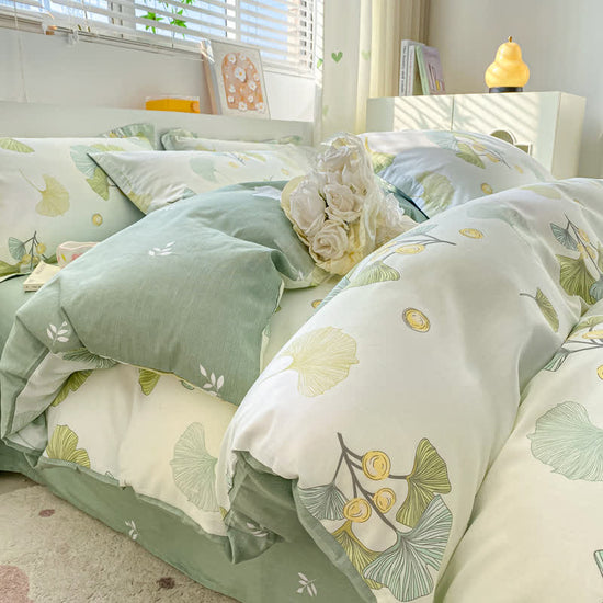 Shaani Comfort Refresh Ginkgo Leaf Pure Cotton Bedding