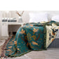 Shaani Floral & Bird Reversible Cotton Throw Blanket — Soft Cozy Sofa & Bed Cover