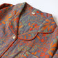 Shaani Vintage Leaf Cotton Lapel Loungewear Set