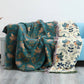 Shaani Floral & Bird Reversible Cotton Throw Blanket — Soft Cozy Sofa & Bed Cover