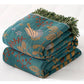 Shaani Floral & Bird Reversible Cotton Throw Blanket — Soft Cozy Sofa & Bed Cover